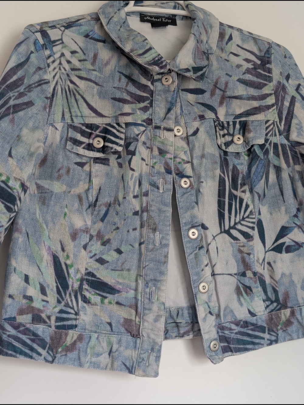 Original Tender Floral-Print Jean Jacket - Blue